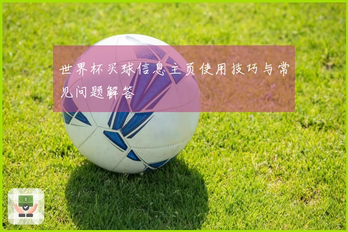 世界杯买球信息主页使用技巧与常见问题解答